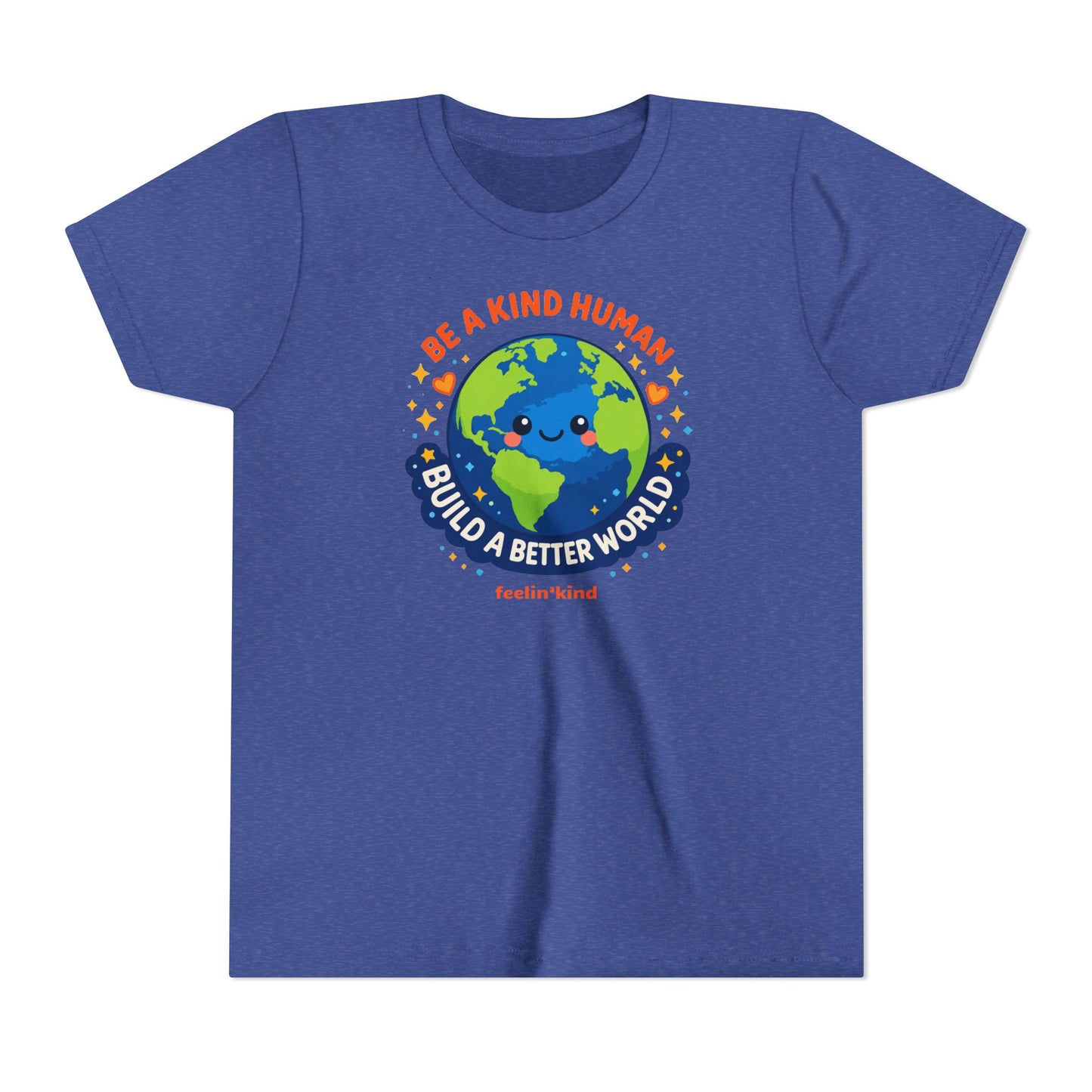 Be a Kind Human – Build a Better World Youth T-Shirt
