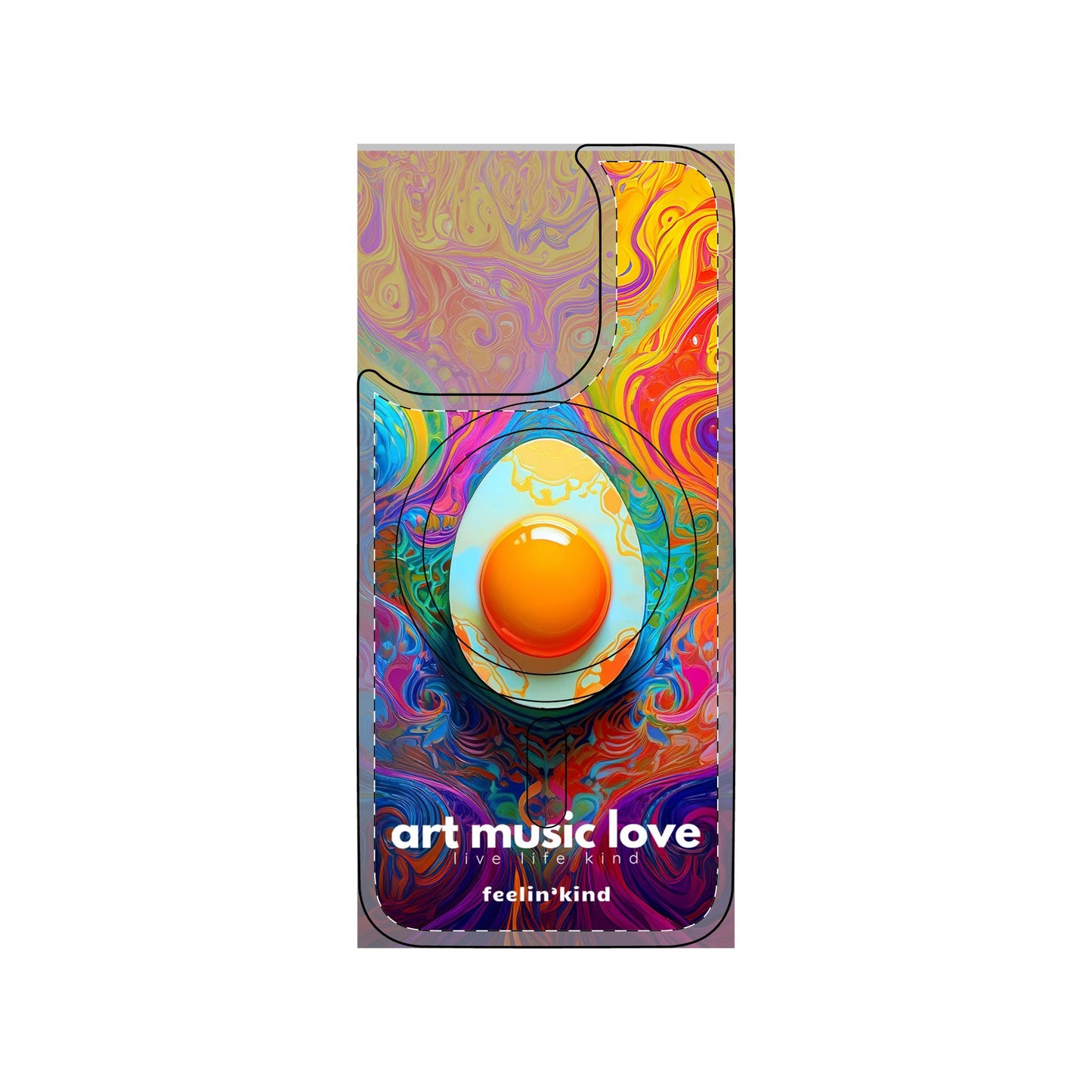 Psychedelic Egg - Art Music Love Phone Cases- Magnetic Safe