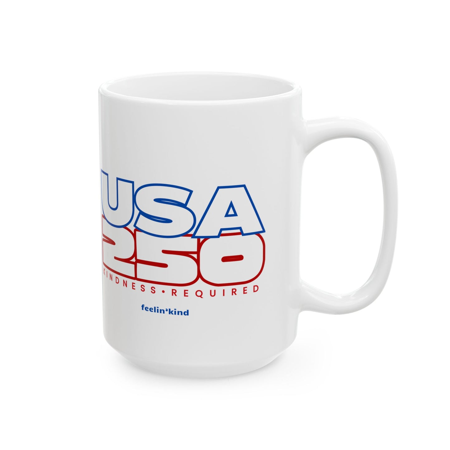 USA 250 Mug – Red, White & Blue