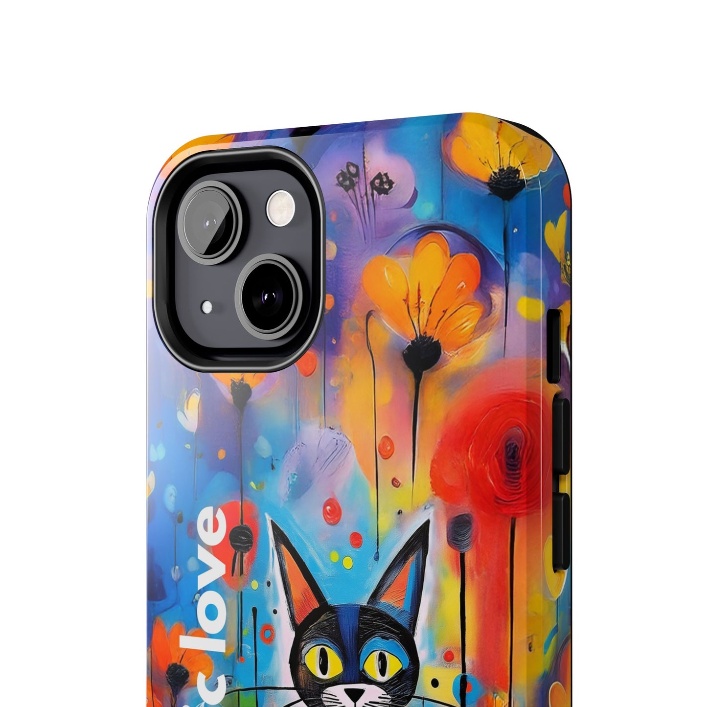 Art Music Love Phone Case – Vibrant Cat