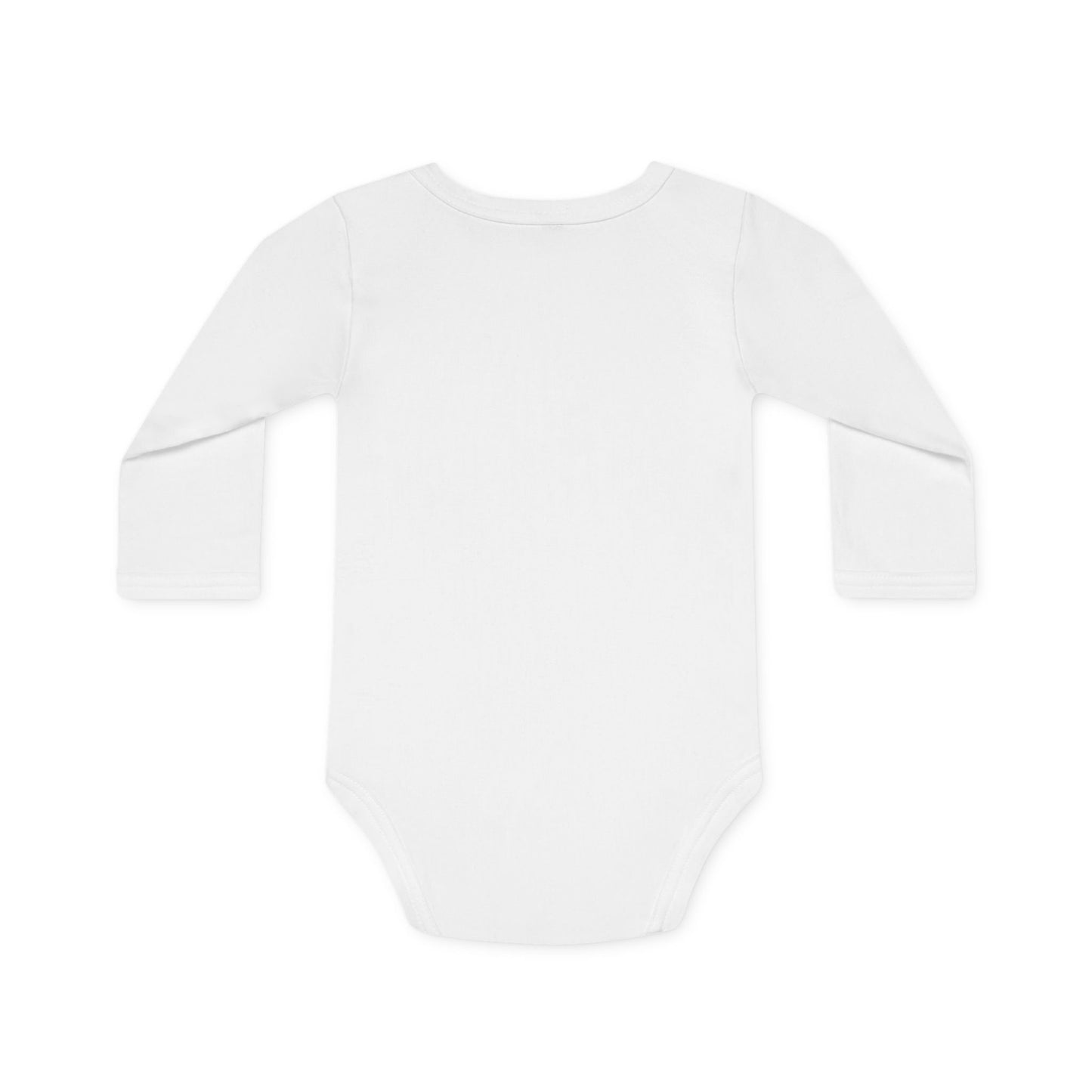 I'm With Santa" Organic Long-Sleeve Bodysuit