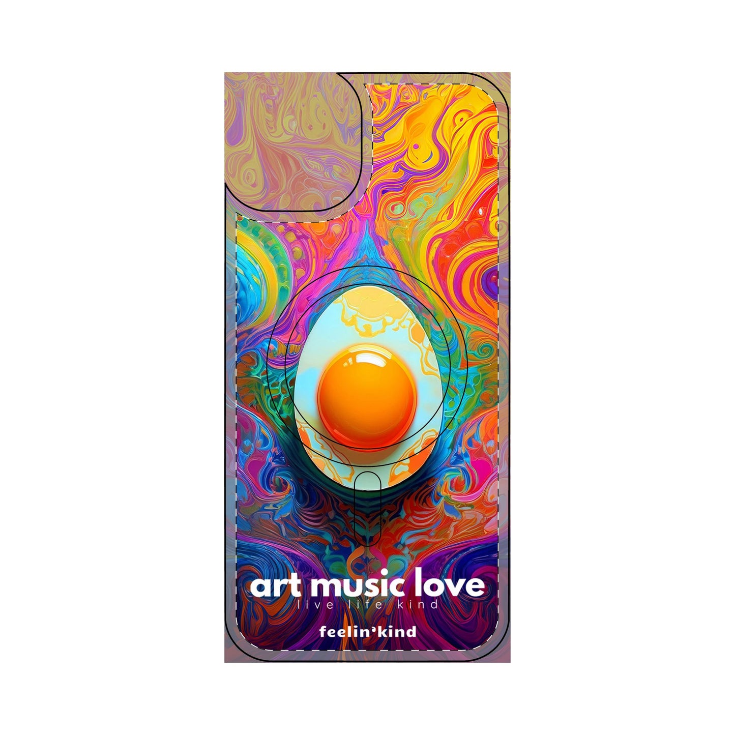 Psychedelic Egg - Art Music Love Phone Cases- Magnetic Safe