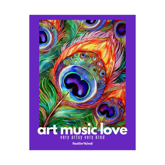 Art Music Love – Peacock Harmony Poster