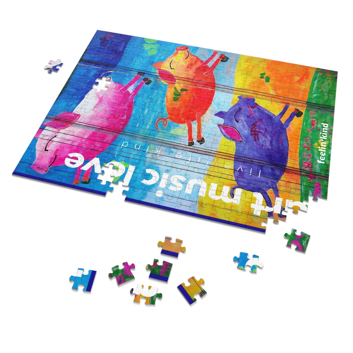 Flying Pigs Jigsaw Puzzle with Tin