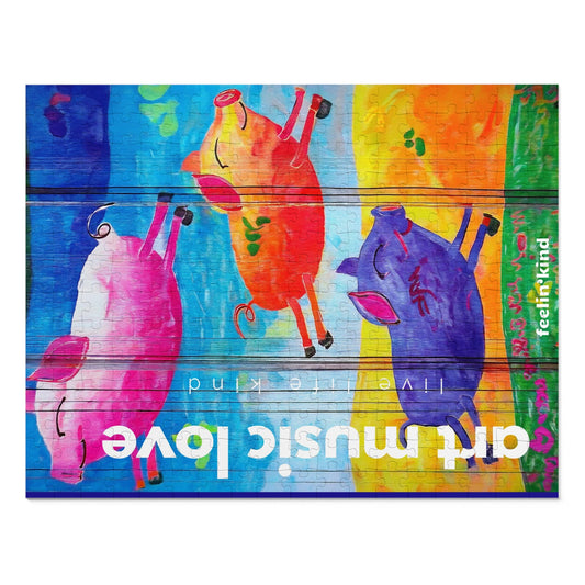 Flying Pigs Jigsaw Puzzle with Tin