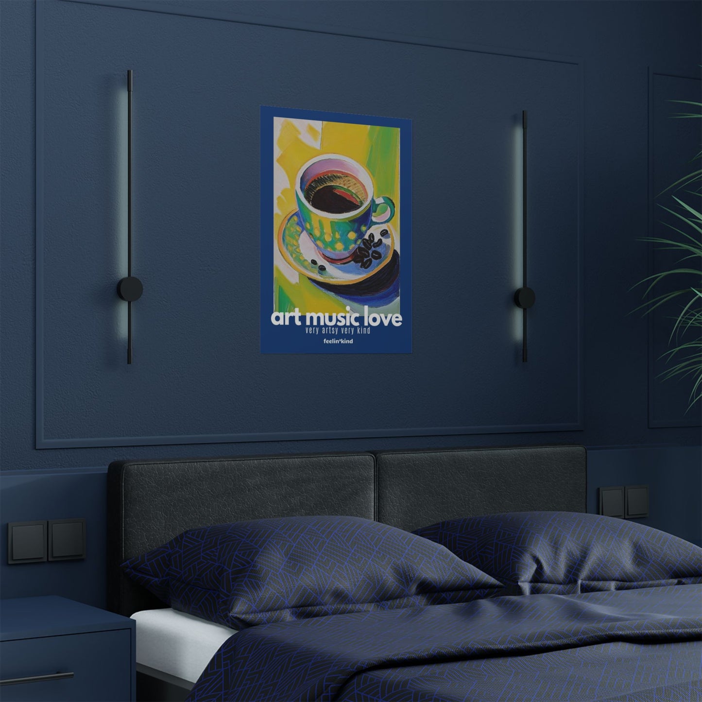 Art Music Love – Vibrant Coffee Bliss Poster