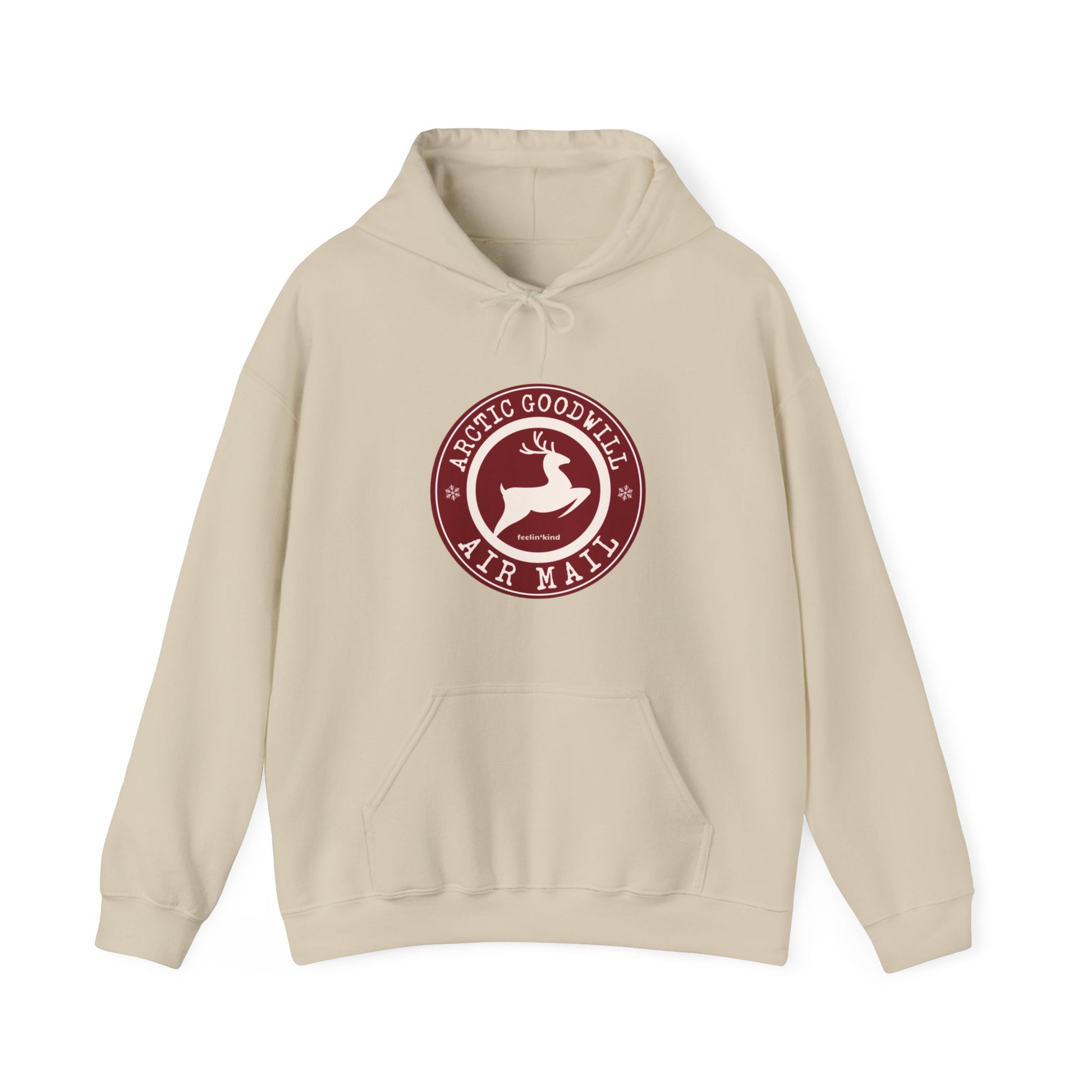 Arctic Goodwill Air Mail hoodie featuring a cool design inspired by the spirit of goodwill, perfect for chilly days.