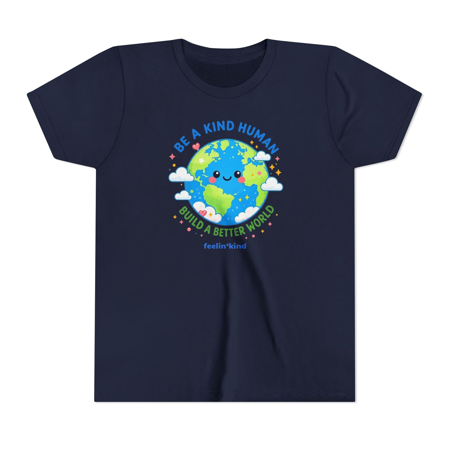 Be a Kind Human – Build a Better World Kids Tee