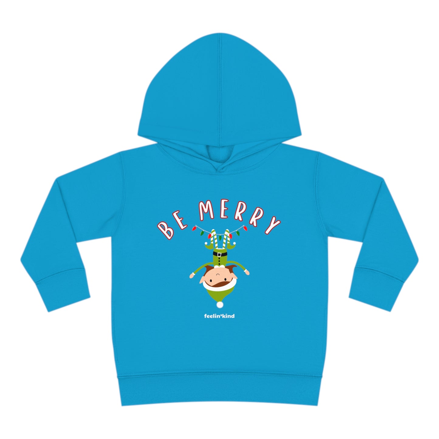 Be Merry Elf  hoodie featuring a cool design inspired by the spirit of goodwill, perfect for chilly days.