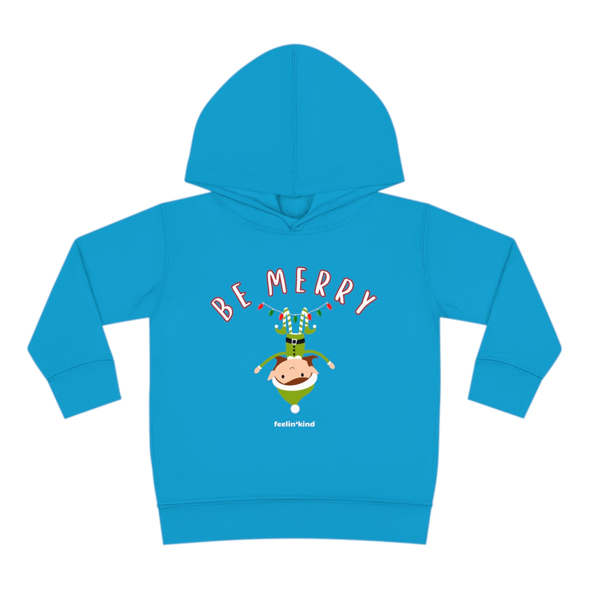 Be Merry Elf  hoodie featuring a cool design inspired by the spirit of goodwill, perfect for chilly days.