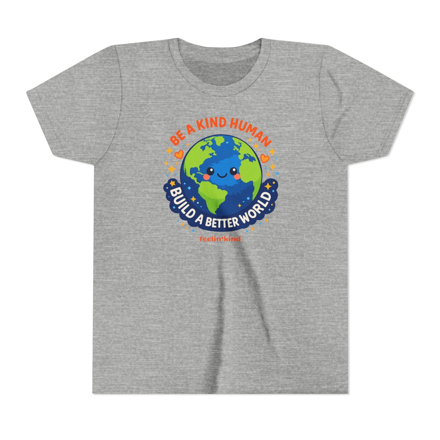 Be a Kind Human – Build a Better World Youth T-Shirt