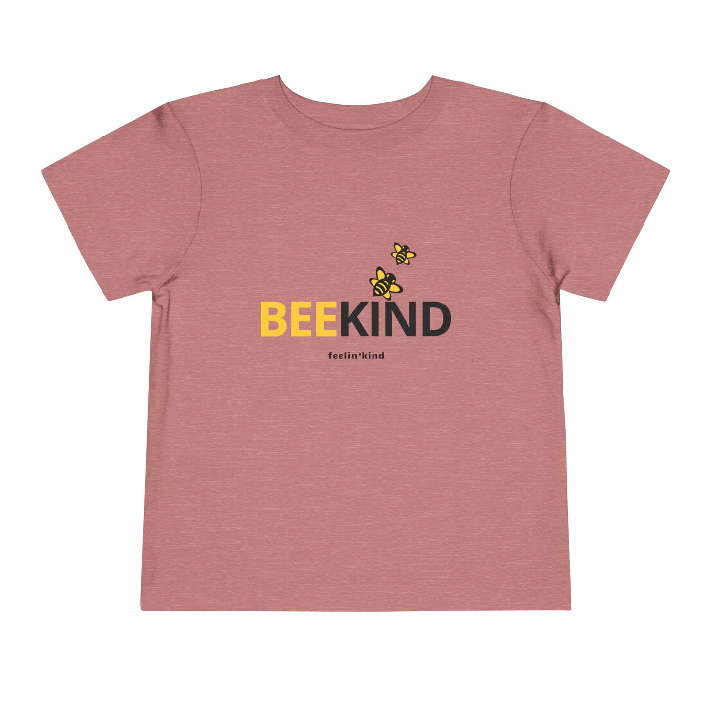 Bee Kind Toddler T‑Shirt — Cute Yellow Bee Graphic, Positive Message Tee