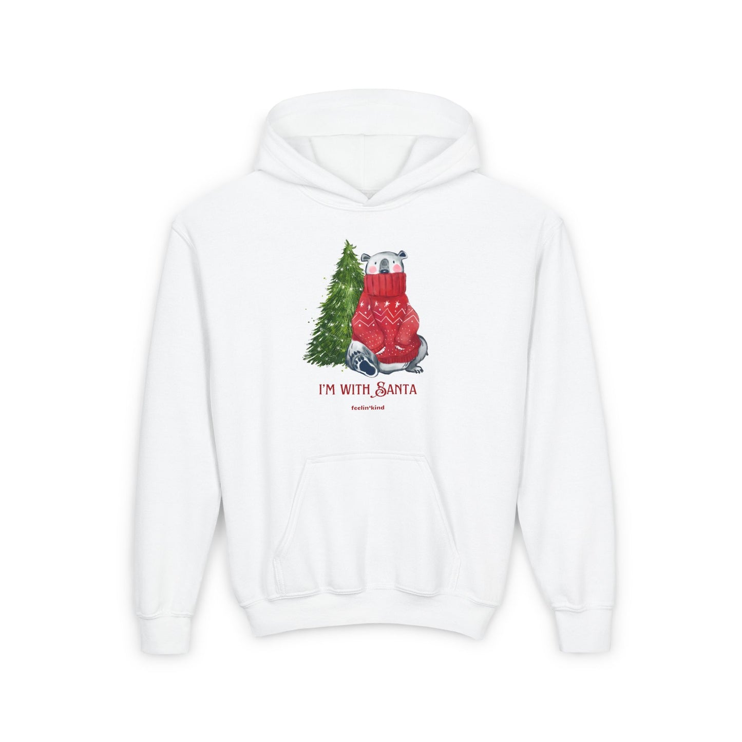 I'm with Santa Hoodie (Youth)
