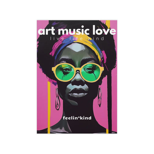 Art Music Love – Vivid Vision Chic and Unique Poster