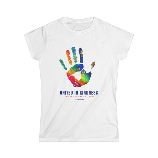 United in Kindness Rainbow Handprint Tee