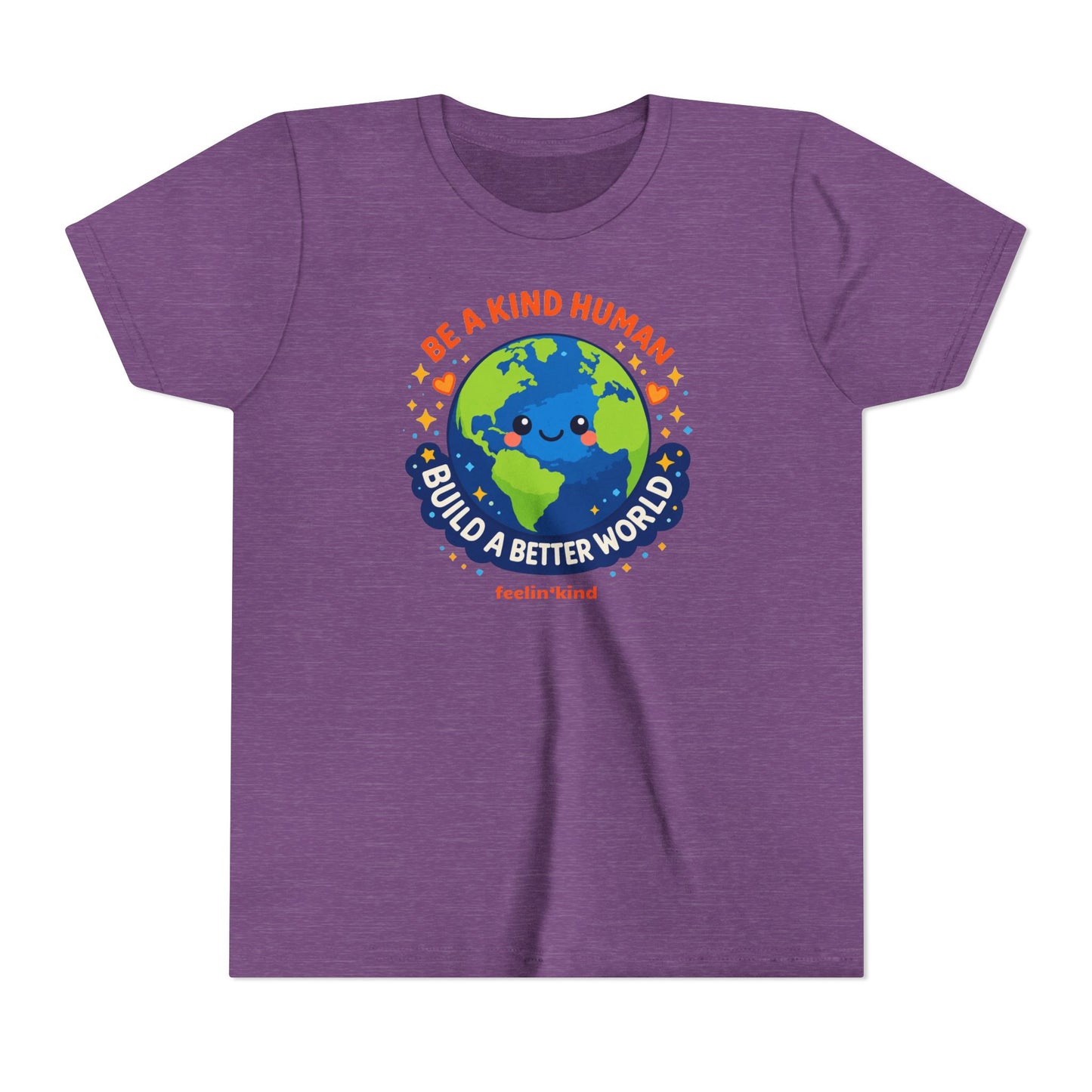 Be a Kind Human – Build a Better World Youth T-Shirt