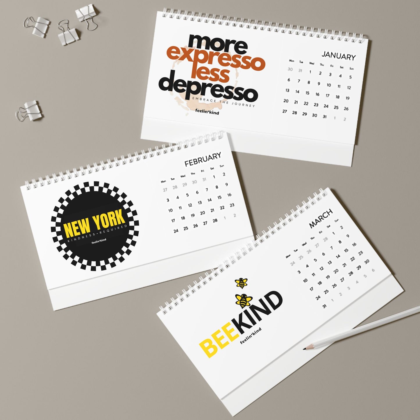 Feelin'Kind 2025 Desk Calendar  (