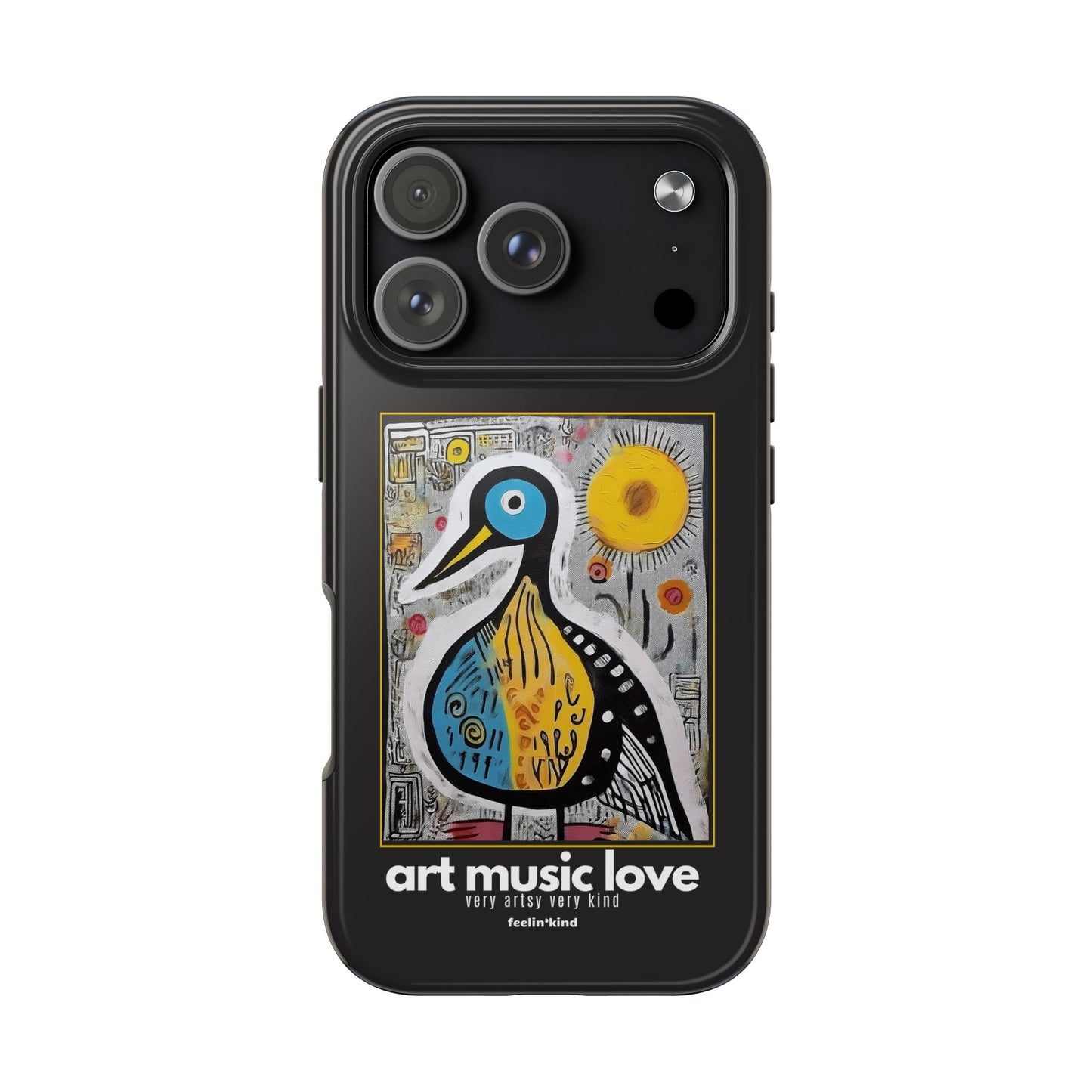 Art Music Love – Folk Art Duck Phone Case