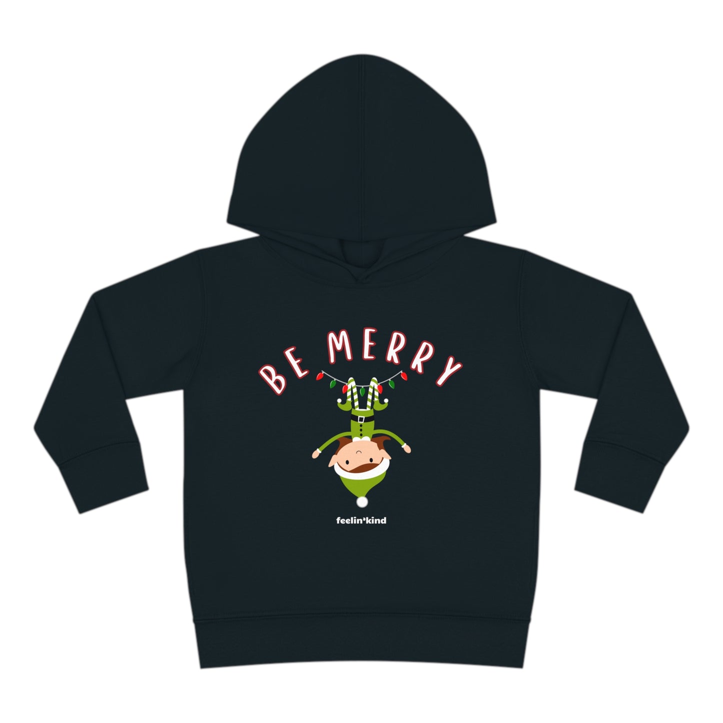 Be Merry Elf  hoodie featuring a cool design inspired by the spirit of goodwill, perfect for chilly days.