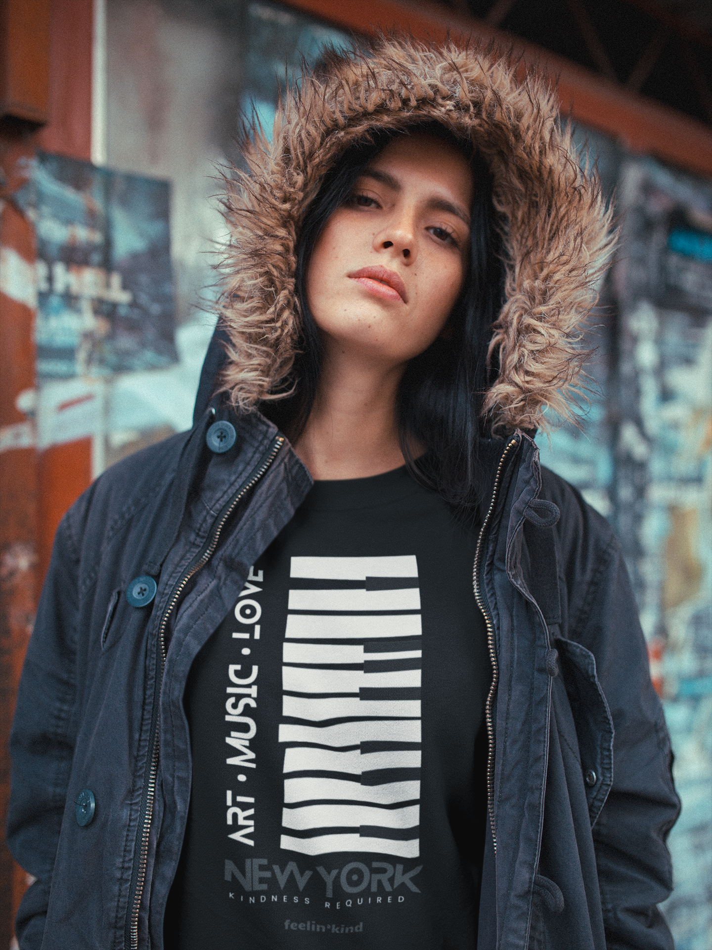 Art Music Love – New York Piano Keys T-Shirt