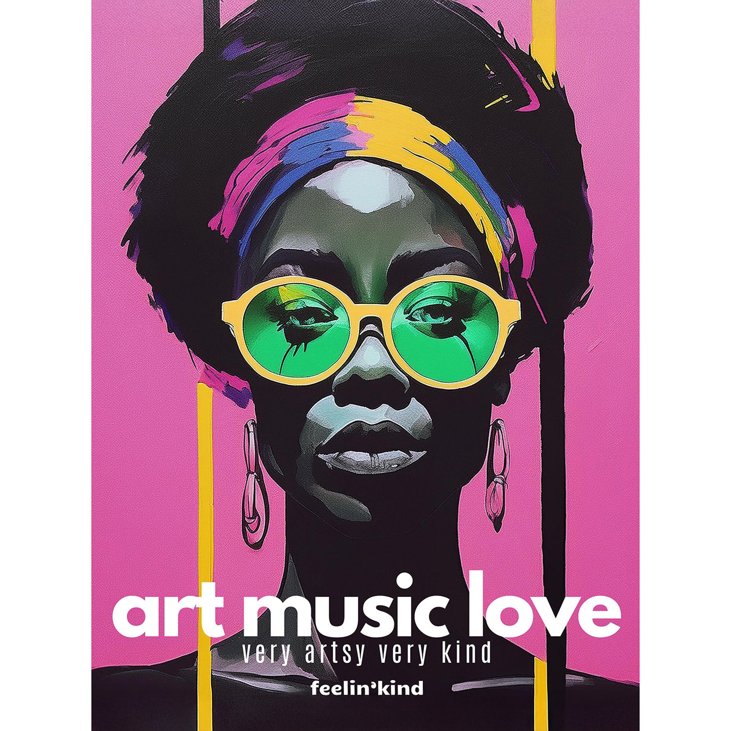 Art Music Love – Vivid Vision Poster