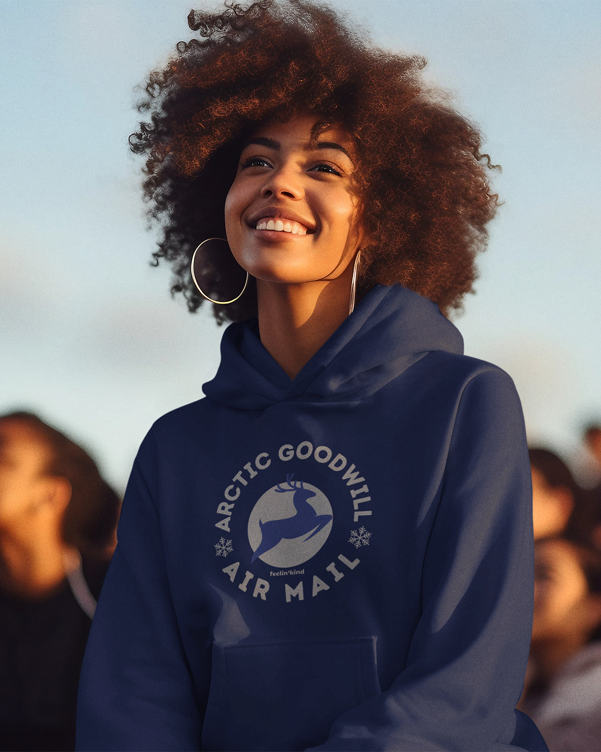 Arctic Goodwill hoodie featuring a cool design inspired by the spirit of goodwill, perfect for chilly days.