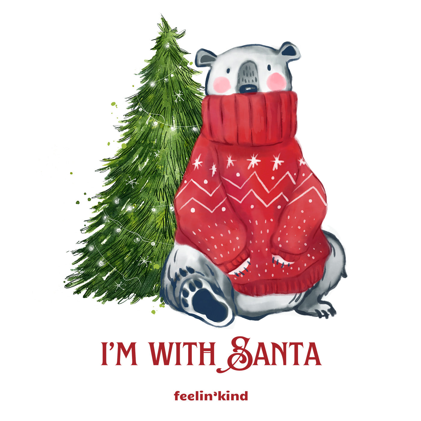 I'm with Santa Taster Tee (Youth)