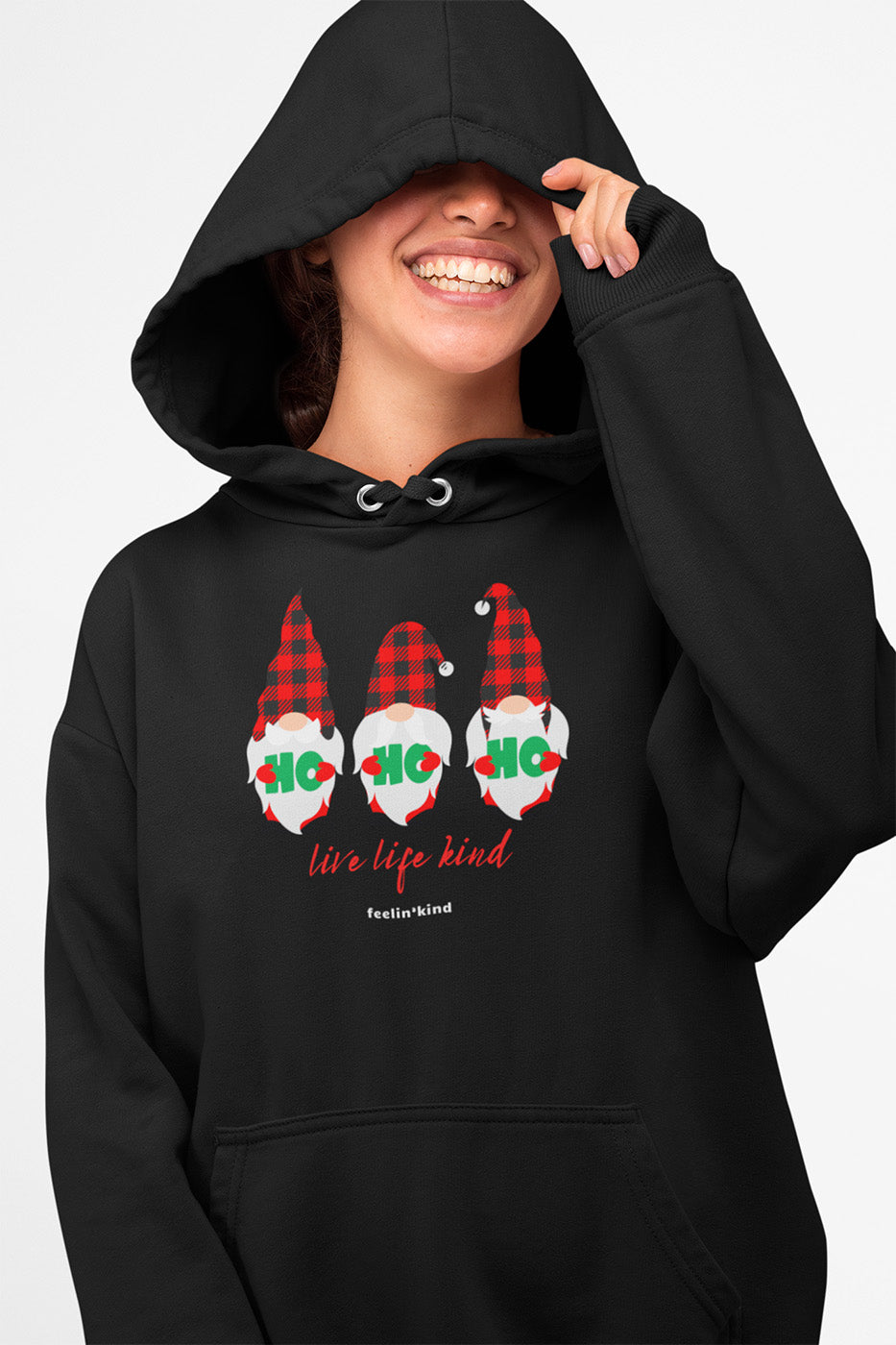 Plaid Gnomes hoodie