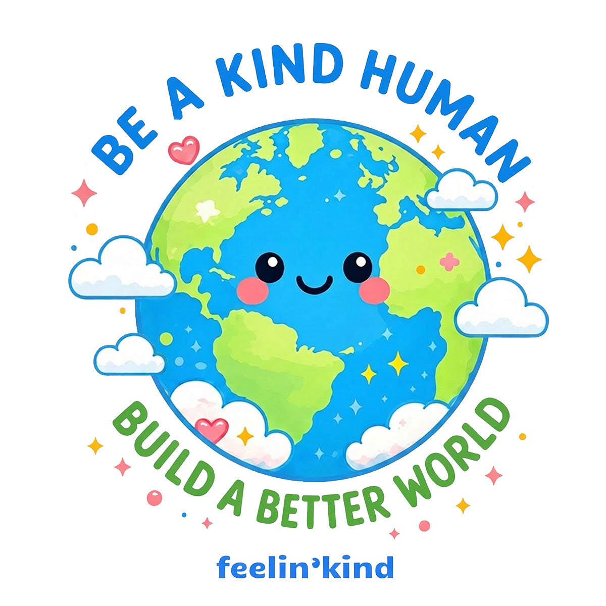 Be a Kind Human – Build a Better World Kids Tee